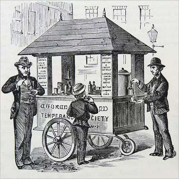 Coffee Stalls, 1890 (engraving)