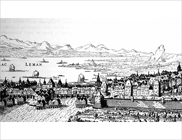 Geneva. 3480152 Geneva; (add.info.: Illustration depicting Geneva; a city