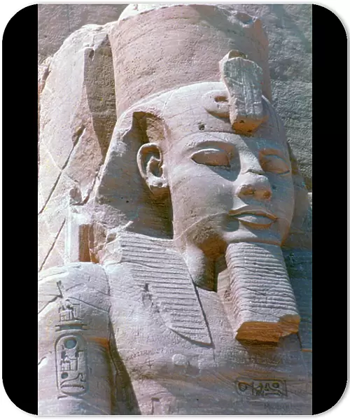 Statue of Ramses II from Abu Simbel rock temple