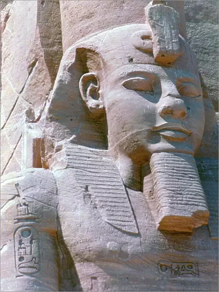 Statue of Ramses II from Abu Simbel rock temple