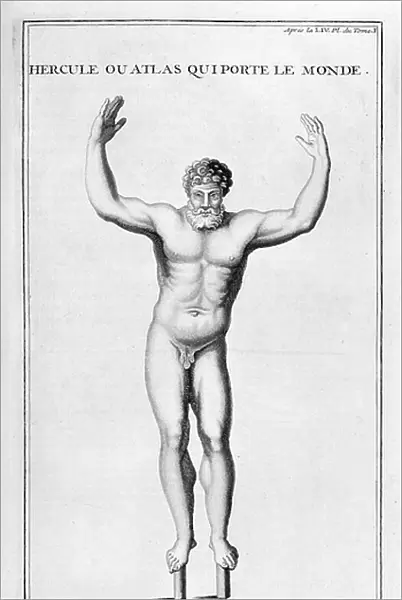 Hercules as the lifter (supporter) of the World