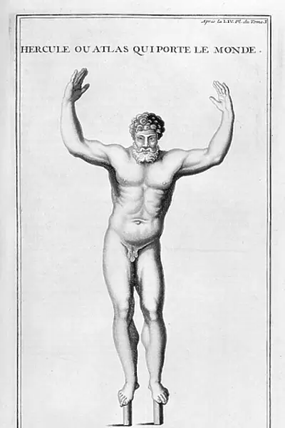 Hercules as the lifter (supporter) of the World