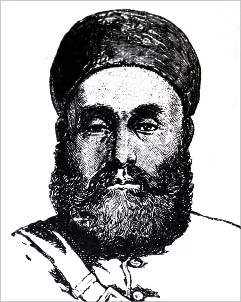 Portrait of a Barakzai, a relative of the Amir