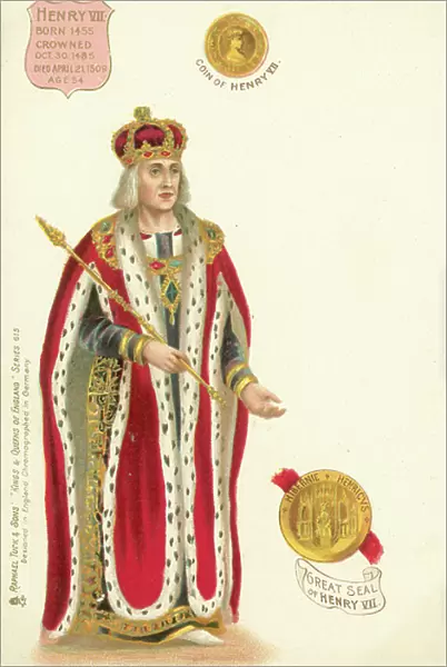 Henry VII, King of England (chromolitho)