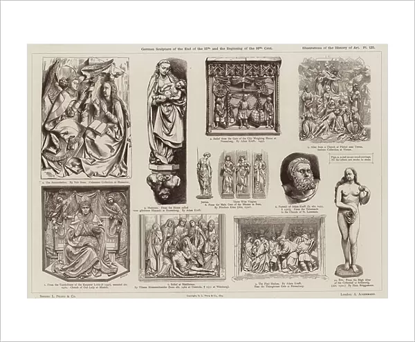 German Sculpture of the End of the 15th and Beginning of the 16th Centuries (engraving)
