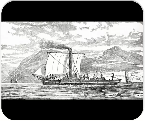 The Paddlesteamer 'Comet', built by Henry Bell in 1812