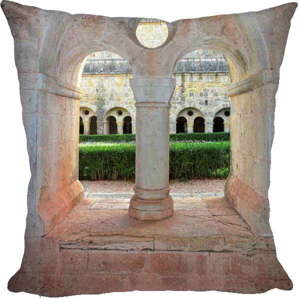 Thoronet Abbey. Pillar openings of the cloister