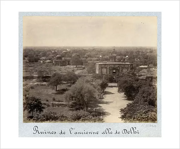 View of the ruins of the ancient city of Delhi (Old Delhi) (India) - Second half photograph of the 19th century