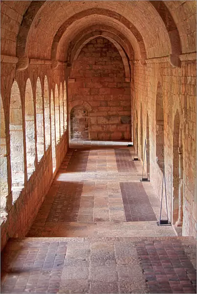 Eastern arcade of The Cloister of the Thoronet Abbey