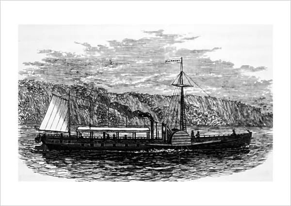 Robert Fulton's paddle steamer the Clermont