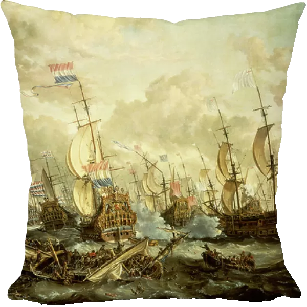 HMS Royal Prince and other vessels at the Four Days Battle, 1-4 June 1666, late 17th century (oil on canvas)