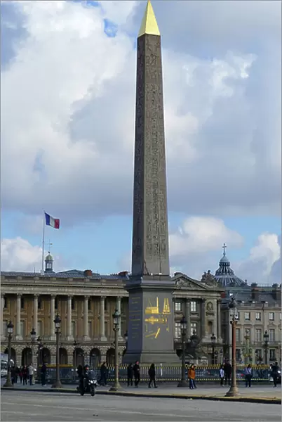 At the center of the Place de la Concorde