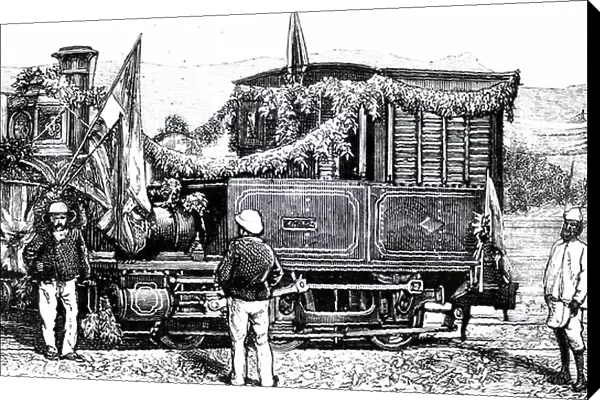 The arrival of the first train at Ulwar Railway Station