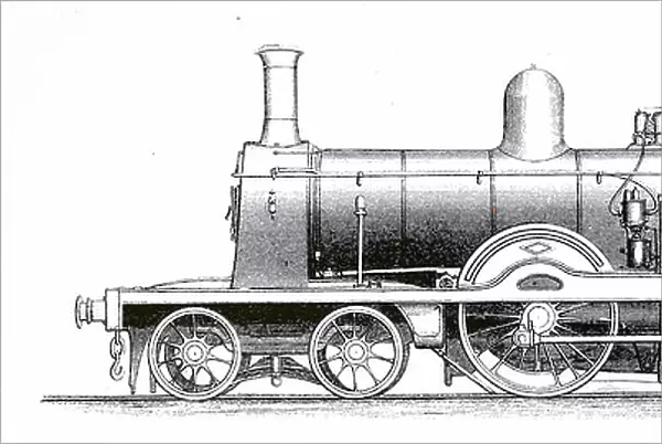 A 4-4-0 Locomotive