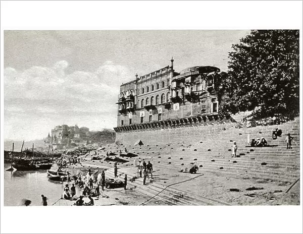 Benares, India, c.1910 (print)