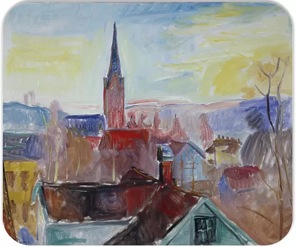 Church tower, Lillehammer, 1931 (painting)