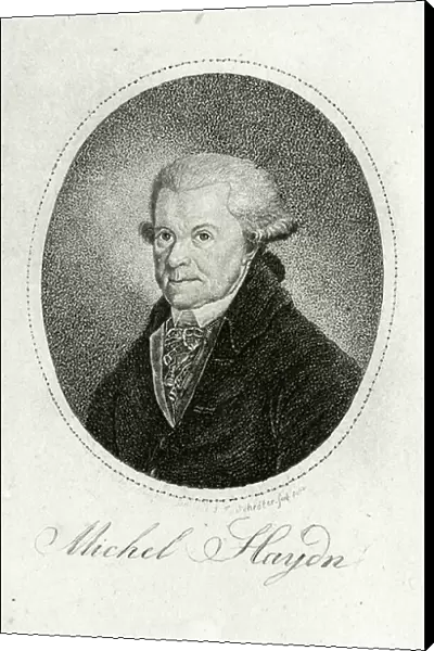 Portrait of Johann Michael Haydn (engraving)