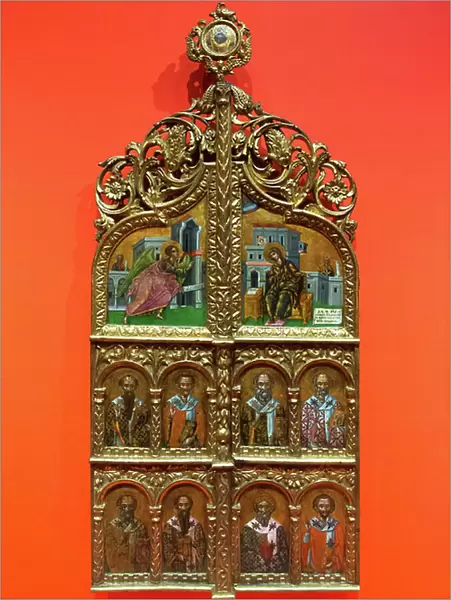 Royal Door from an Iconostasis, 1754, (wood carved and gilded, tempera on wood)