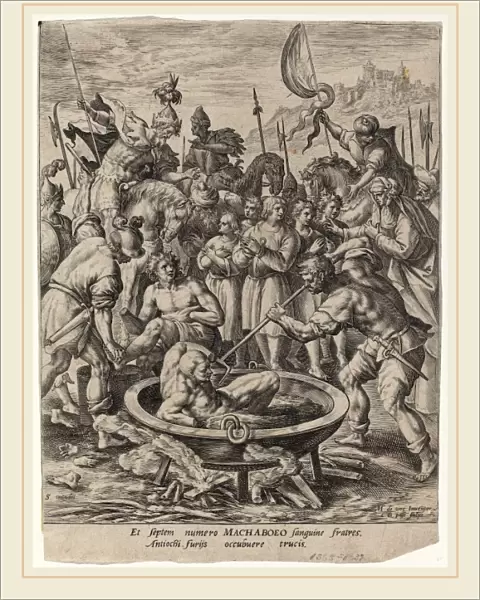 Crispijn van de Passe I after Maarten de Vos, History of the Maccabees, Dutch, c