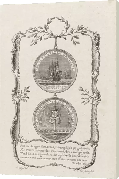 Medal in honor of Gerardus Oorthuys, captain of the frigate Den Briel, Noach van der Meer