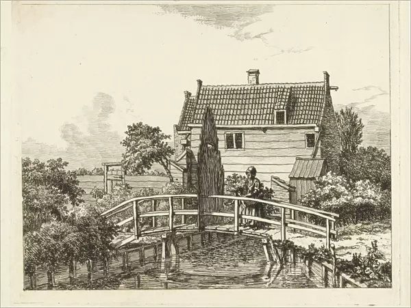 Jan Hanzenpad outside the Raampoort, Anthonie van den Bos, 1778 - 1838
