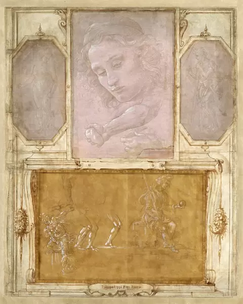 Giorgio Vasari with drawings by Filippino Lippi, Botticelli, and Raffaellino del Garbo