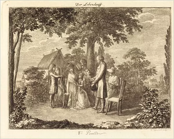 Daniel Nikolaus Chodowiecki (German, 1726 - 1801), Family Grown, 1793, etching