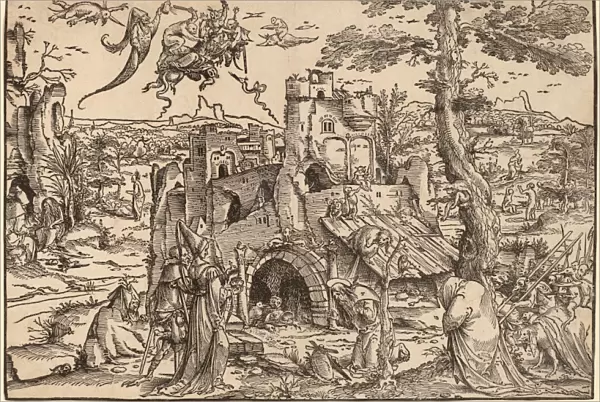 Jan Wellens de Cock (Netherlandish, c. 1480 - c. 1527), The Temptation of Saint Anthony