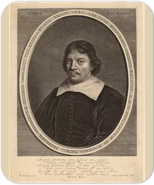 Jonas Suyderhoff after Pieter Dubordieu (Dutch, c. 1613 - 1686), Adriaen Heereboord