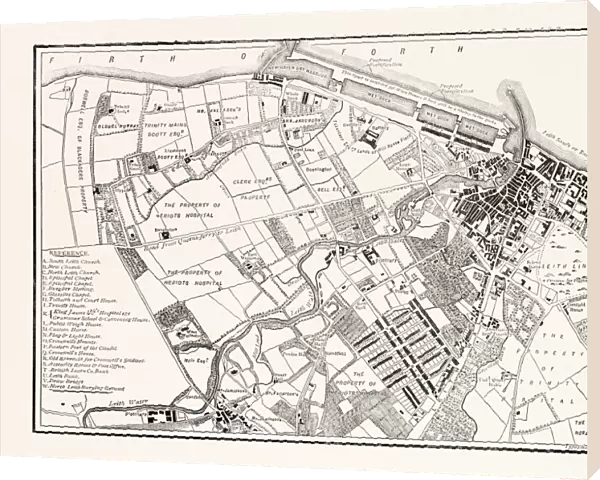 Edinburgh: Plan of Leith, Showing the Proposed New Docks, 1804