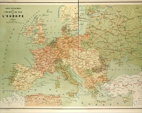 Map of European Railway Lines