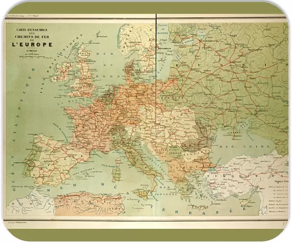 Map of European Railway Lines