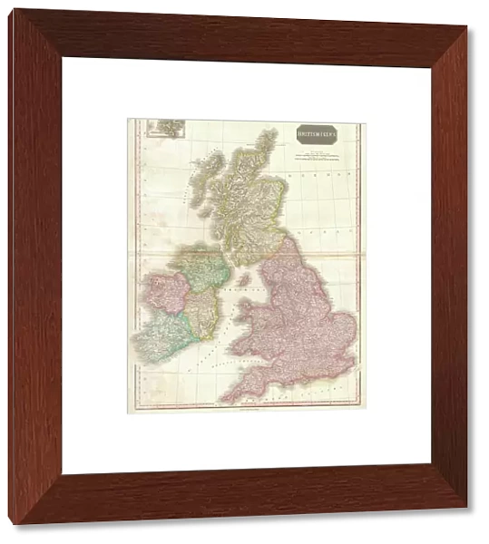 1818, Pinkerton Map of the British Isles, England, Scotland, Ireland, John Pinkerton