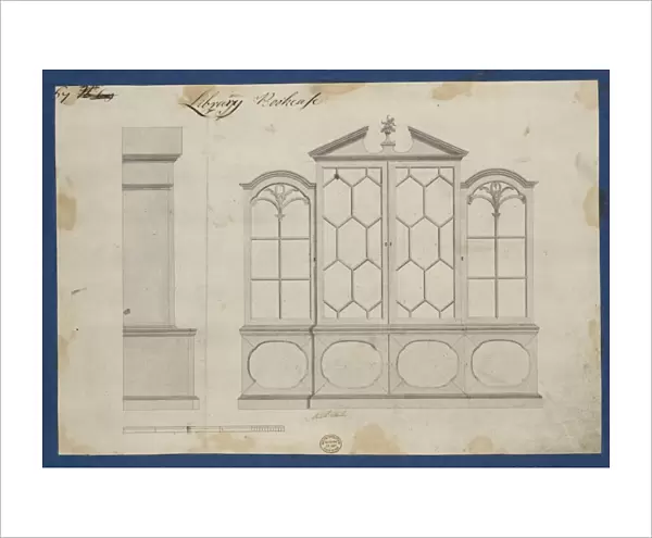 Library Bookcase Chippendale Drawings Vol II