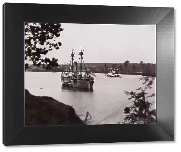U.s Monitor Saugus Gunboat Mendota Appomattox River