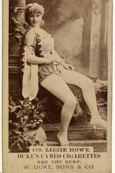 Card Number 179, Lizzie Howe, Actors, Actresses series, N145-5, issued, Duke Sons & Co