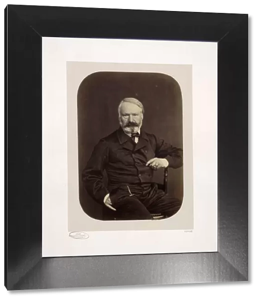 Portrait Victor Hugo Guernsey 1862 Edmond Bacot