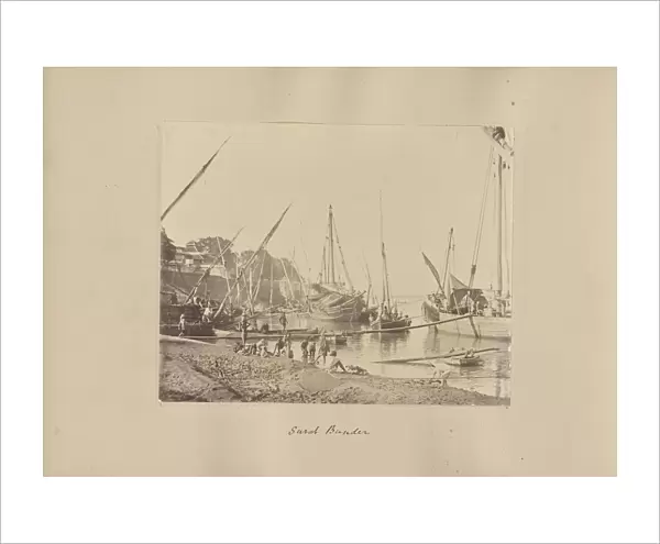 Surat Bunder India 1886 1889 Albumen silver print
