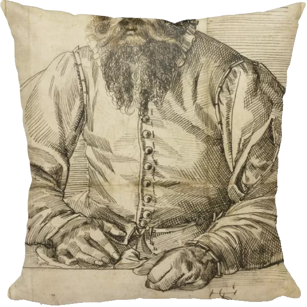 Portrait Bearded Man Tobias Stimmer Swiss 1539