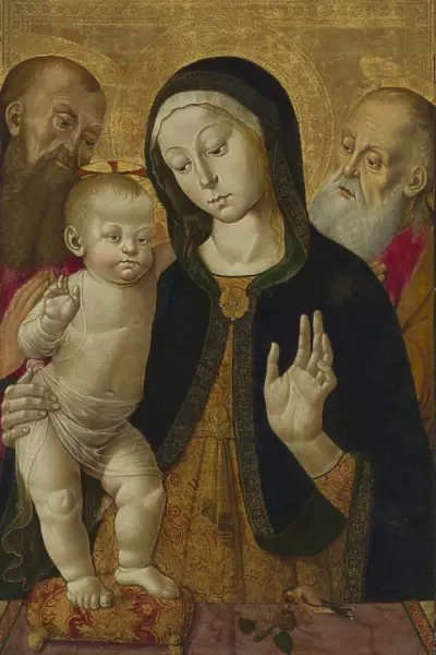Madonna Child Two Hermit Saints Bernardino Fungai