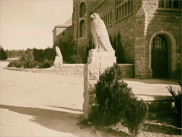 Government House Olivet Statues eagles 1917 Jerusalem