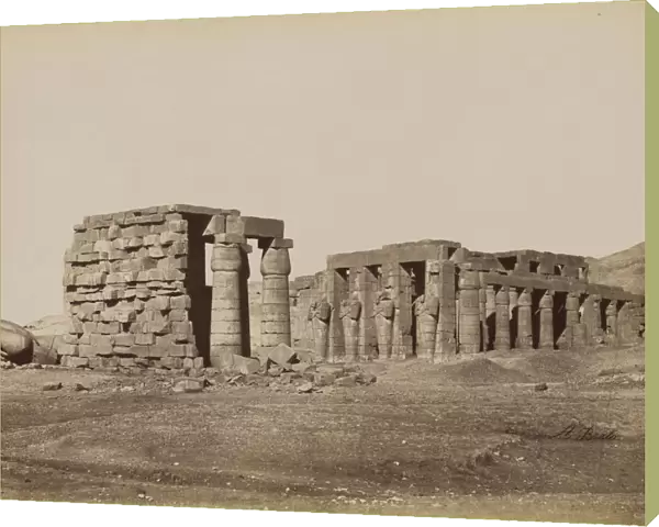 General View Temple Ramses Ramesseum Vue Generale