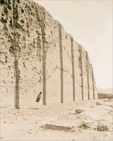 Ur Chaldees Western wall ziggurat 1932 Iraq Extinct city