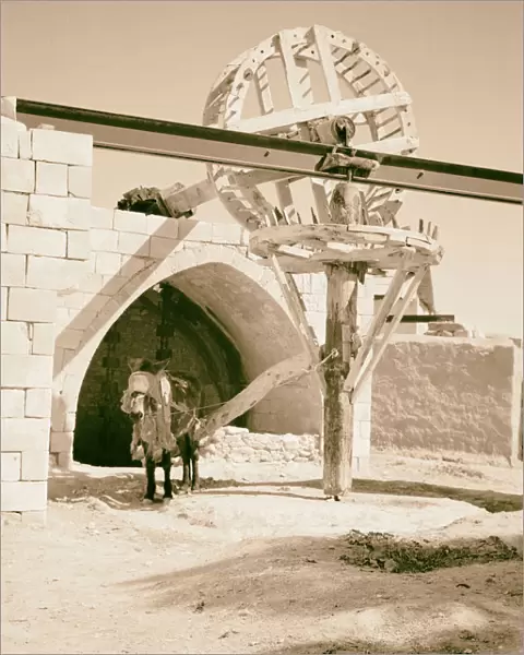 Beersheba Wells Abraham surmounted irrigation wheel