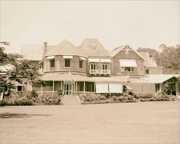Uganda Entebbe Government house across lawn 1936