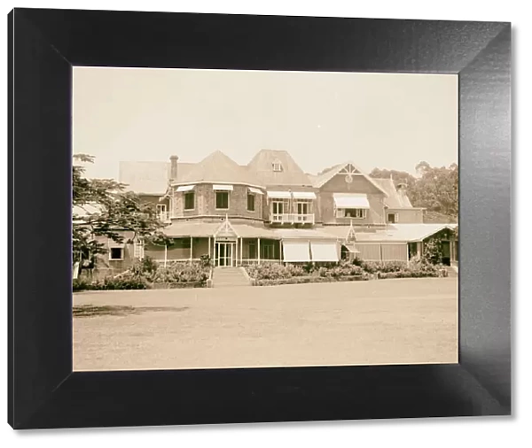 Uganda Entebbe Government house across lawn 1936