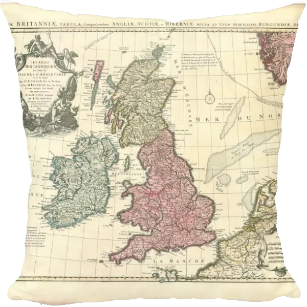 Map Les Isles Britanniques ou sont le royaumes d Angleterre