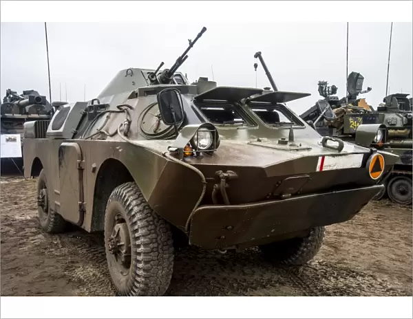 A Polish Army BRDM-2 combat reconnaissance vehicle