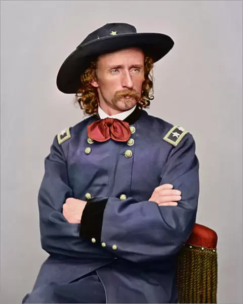 Civil War portrait of Major General George Armstrong Custer