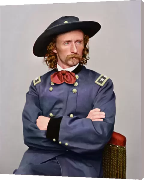 Civil War portrait of Major General George Armstrong Custer